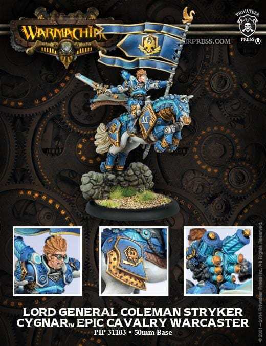 Warmachine Cygnar Warcasters Lord General Coleman Stryker