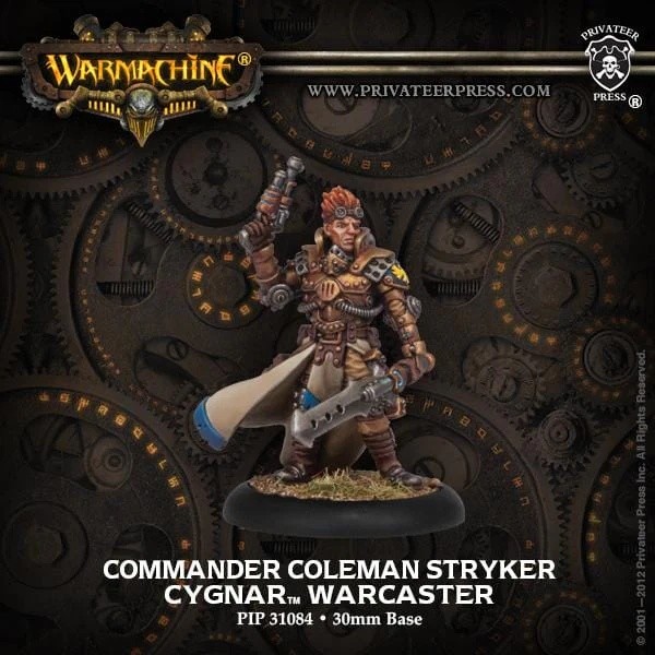 Warmachine Cygnar Accessories Commander Coleman Stryker