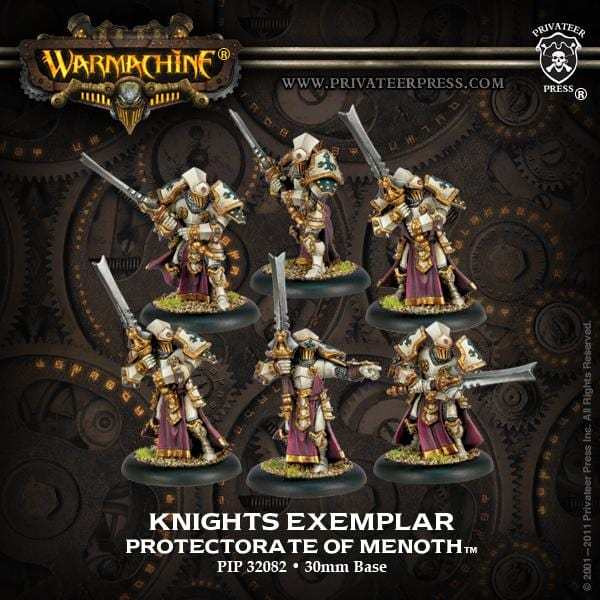 Warmachine The Protectorate of Menoth Units Knights Exemplar