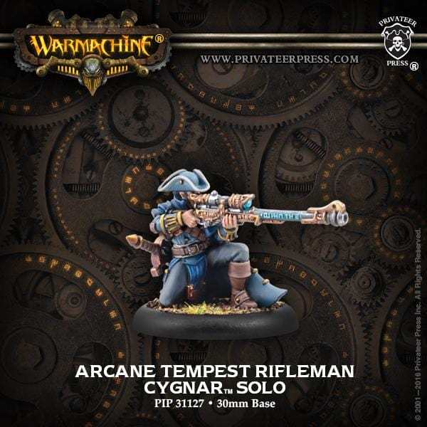 Warmachine Cygnar Solos Arcane Tempest Rifleman