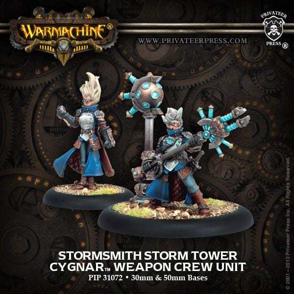 Warmachine Cygnar Units Stormsmith Storm Tower