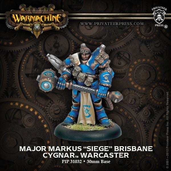 Warmachine Cygnar Privateer Exclusives Major Markus  Siege  Brisbane