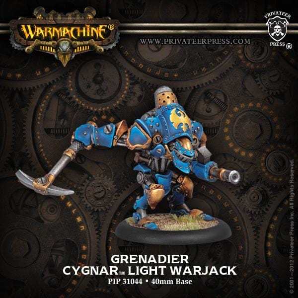 Warmachine Cygnar Warjacks Grenadier