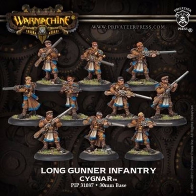 Warmachine Cygnar Units Long Gunner Infantry