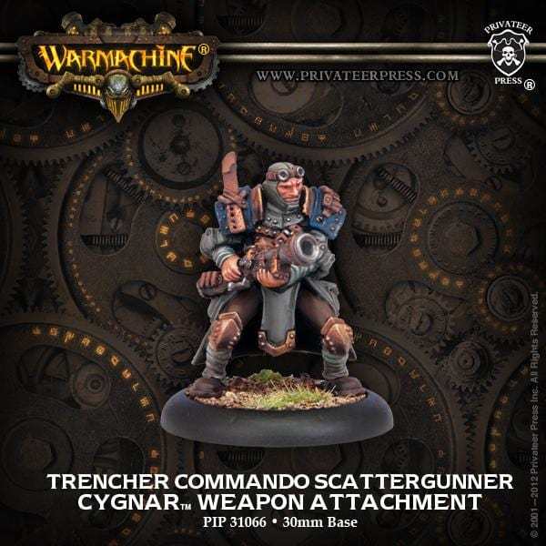 Warmachine Cygnar Units Trencher Commando Scattergunner