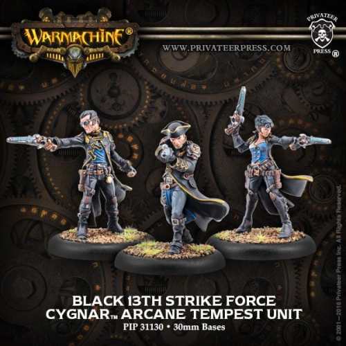 Warmachine Cygnar Units Black 13th Strike Force