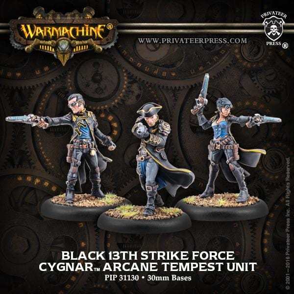 Warmachine Cygnar Units Black 13th Strike Force
