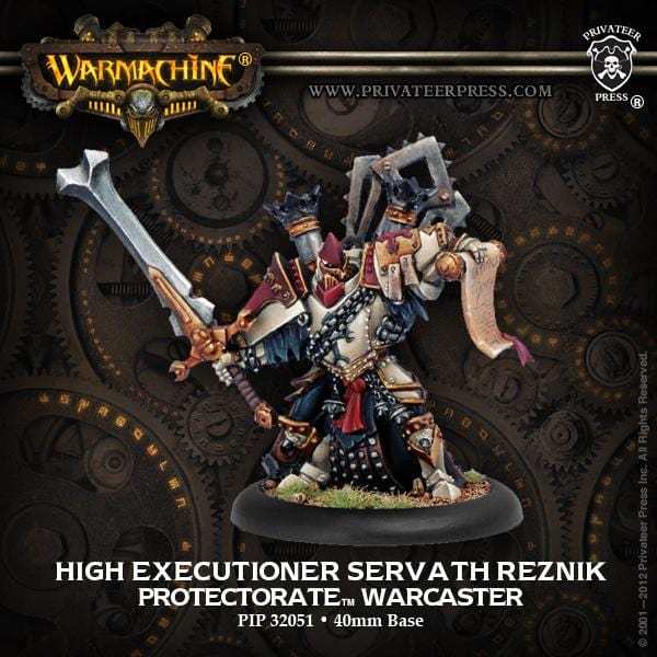 Warmachine The Protectorate of Menoth Warcasters High Executioner Servath Reznik