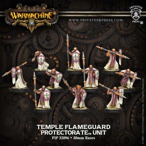 Warmachine The Protectorate of Menoth Units Temple Flameguard