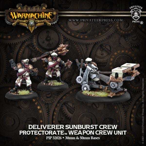 Warmachine The Protectorate of Menoth Units Deliverer Sunburst Crew