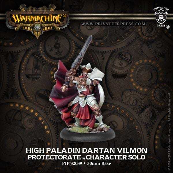 Warmachine The Protectorate of Menoth Solos High Paladin Dartan Vilmon