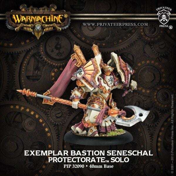 Warmachine The Protectorate of Menoth Solos Exemplar Bastion Seneschal