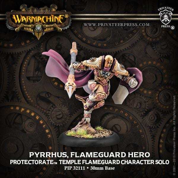 Warmachine The Protectorate of Menoth Solos Pyrrhus, Flameguard Hero