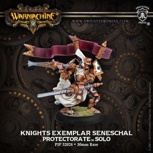 Warmachine The Protectorate of Menoth Solos Knights Exemplar Seneschal