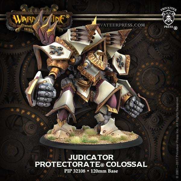 Warmachine The Protectorate of Menoth Colossals Judicator