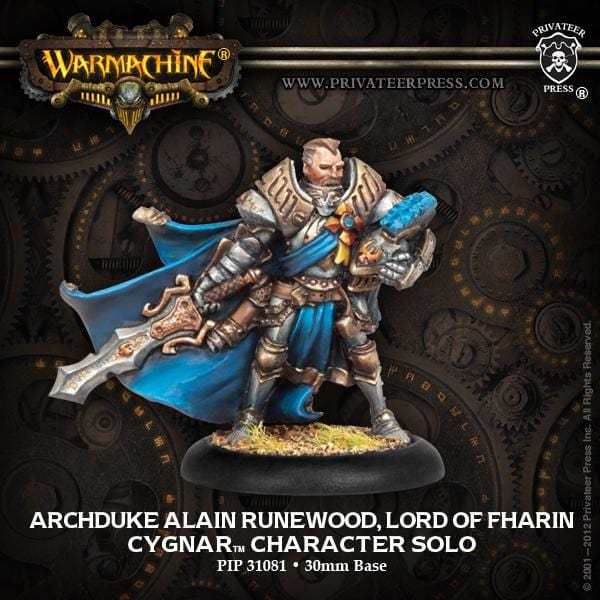 Warmachine Cygnar Solos Archduke Runewood