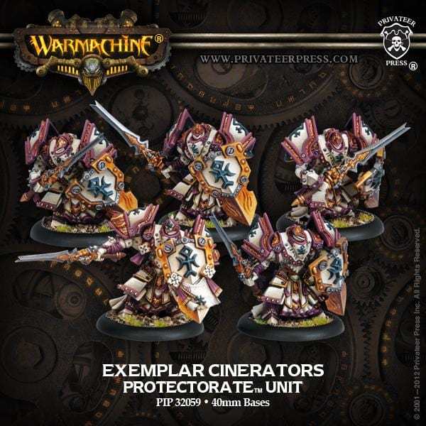 Warmachine The Protectorate of Menoth Units Exemplar Cinerators