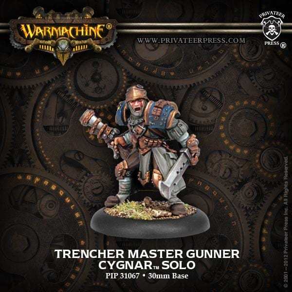 Warmachine Cygnar Solos Trencher Master Gunner