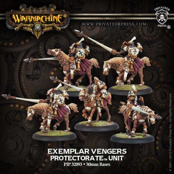Warmachine The Protectorate of Menoth Units Exemplar Vengers