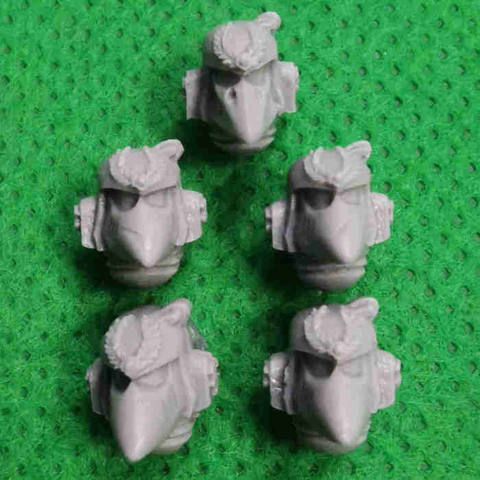 Raven Guard Space Marines Upgrade Pack bits - Helmets