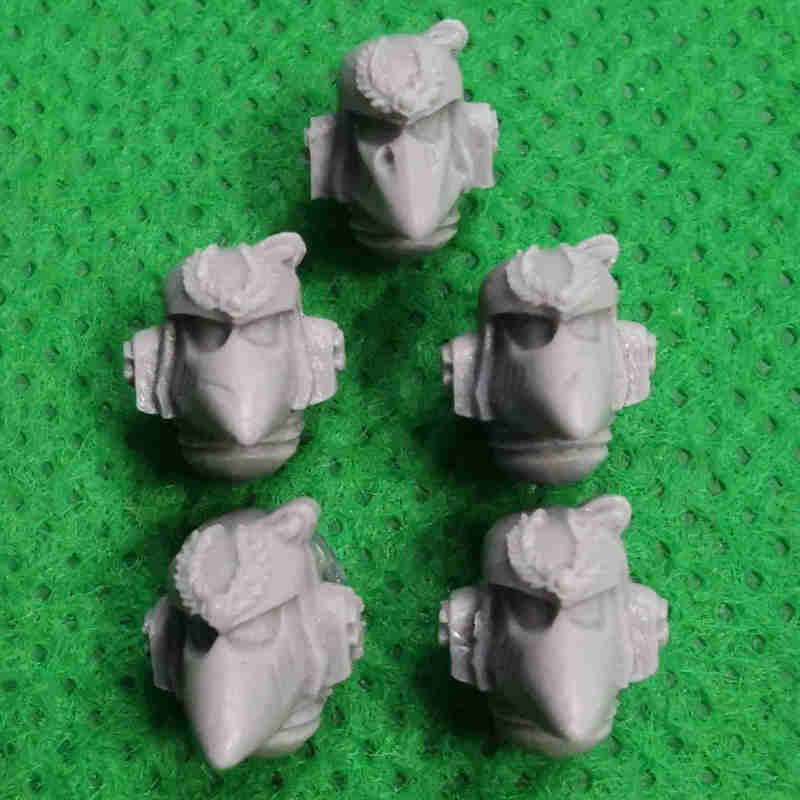 Raven Guard Space Marines Upgrade Pack bits - Helmets