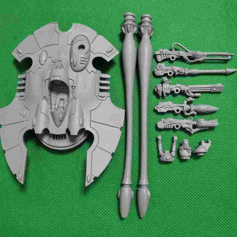 Eldar Scorpion Type II Super Heavy Grav Tank bits 