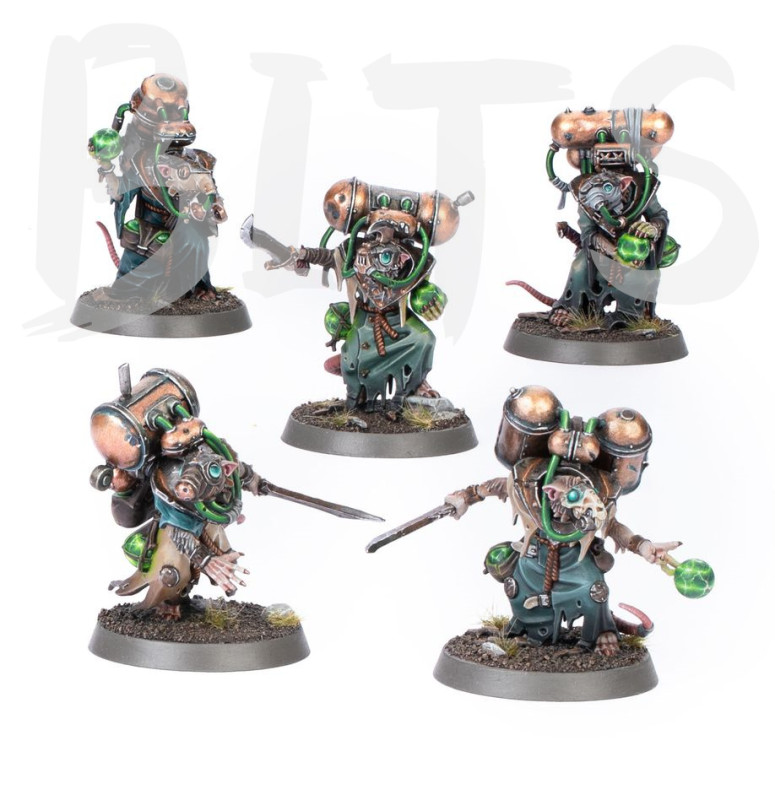 Skaven Acolyte Globadiers bits