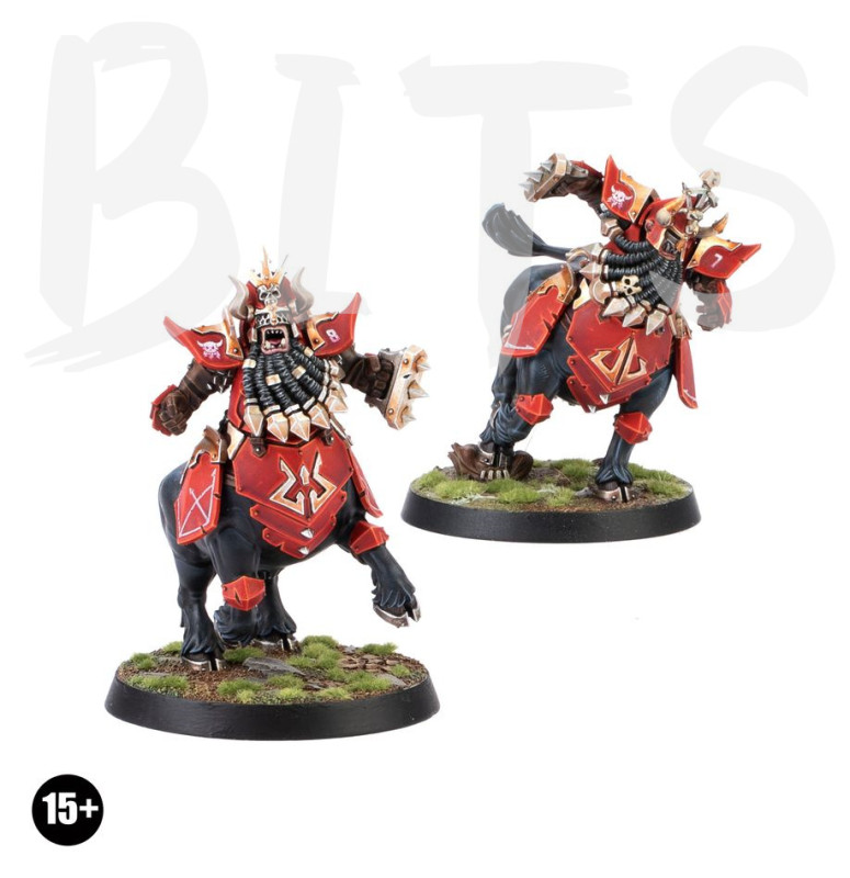 Blood Bowl Chaos Dwarf Bull Centaurs bits