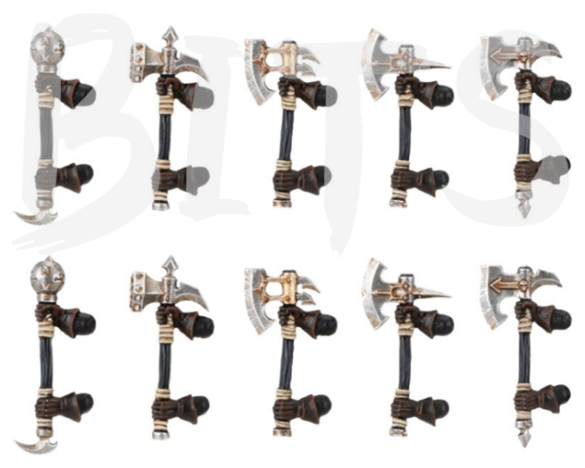 Chaos Warriors Great Weapons Upgrade Set bits