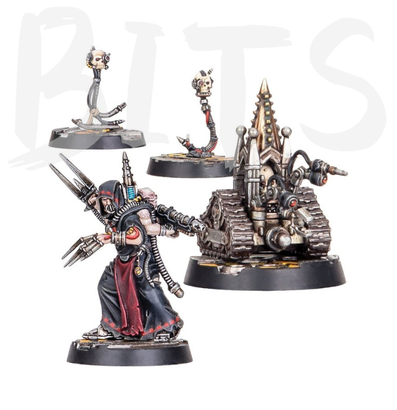 Necromunda Heretek and Servo-skulls bits