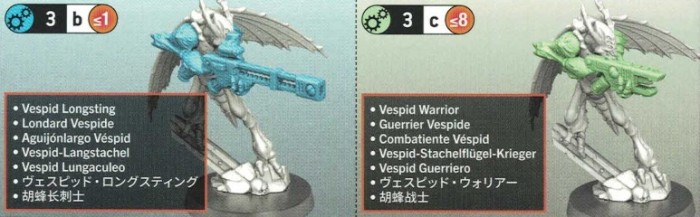 Kill Team: Vespid Stingwings bits