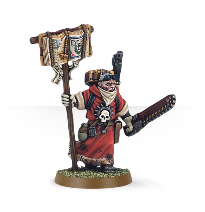 Adepta Sororitas Missionary with Chainsword bits