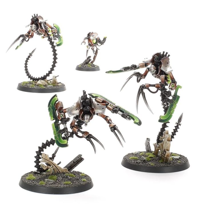 Necrons Ophydian Destroyers bits