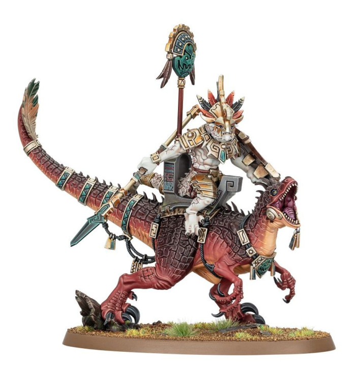 Seraphon Saurus Scar-Veteran on Aggradon bits