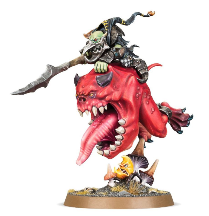Gloomspite Gitz Loonboss on Giant Cave Squig bits