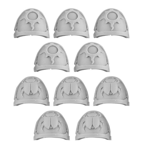 Thousand Sons Achean Pattern Shoulder Pads