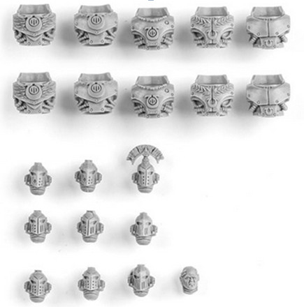 Ultramarines MKIV Praetorian Heads & Torsos