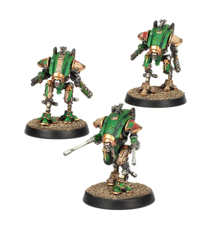 Legions Imperialis: Armiger Knights Helverin & Warglaives Squadron bits