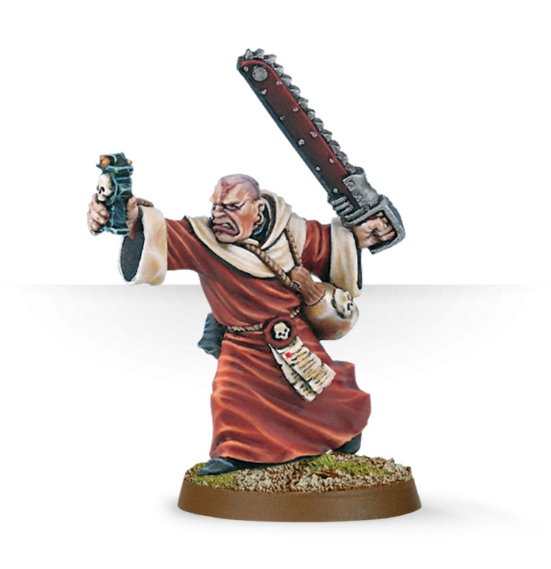 Adepta Sororitas Preacher with Chainsword