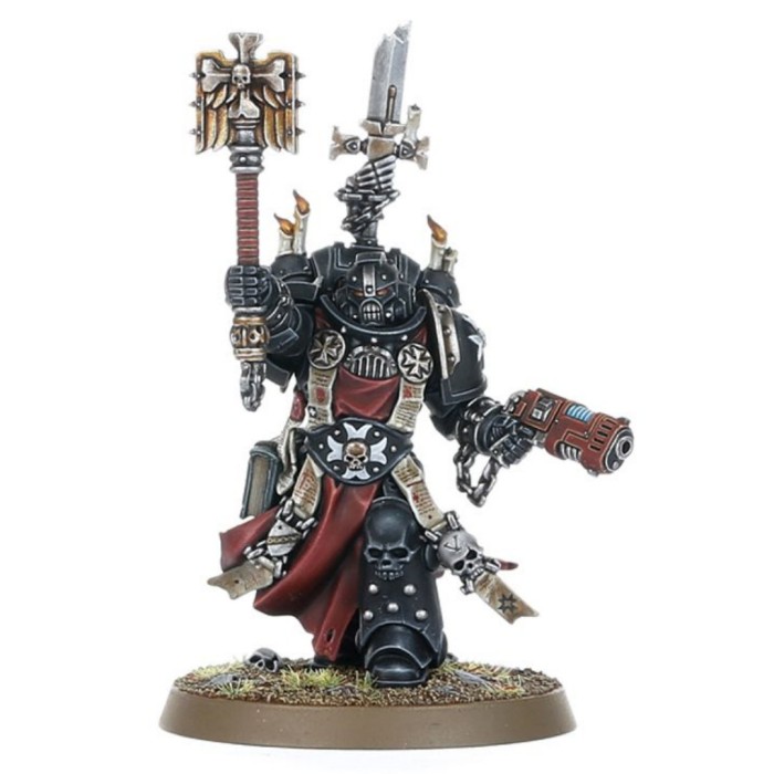 Black Templars Chaplain Grimaldus & Retinue