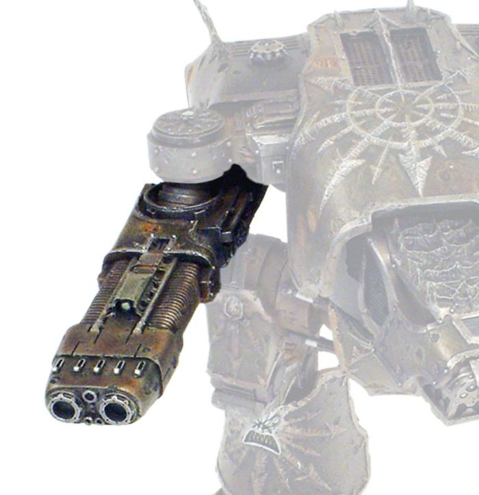 Chaos Warhound Scout Titans (With weapons)