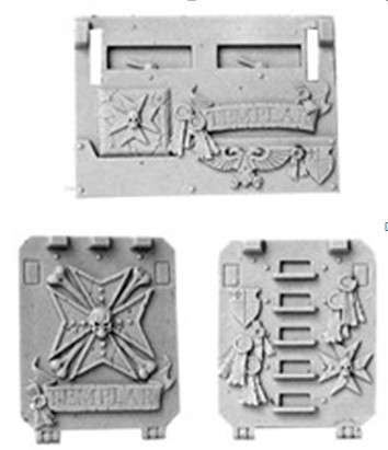 Black Templars Rhino Doors And Front Plate Set 1