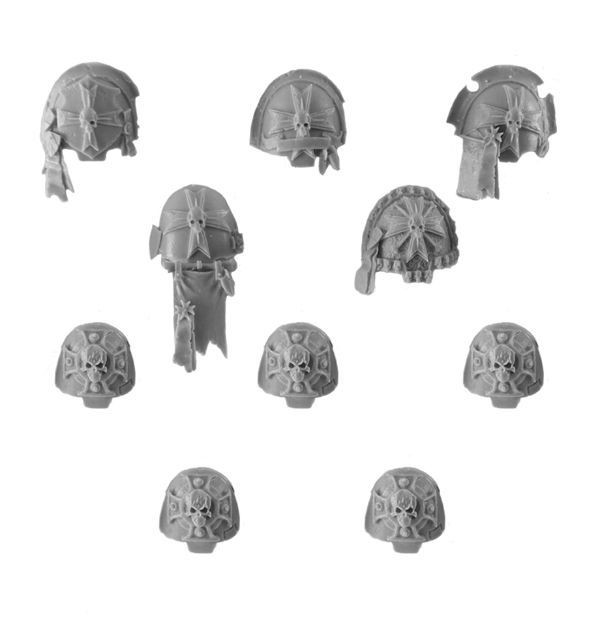 Black Templars Terminator Shoulder Pads