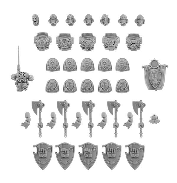 Imperial Fists – Phalanx Warder Squad Upgrade Set