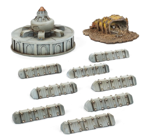 Adeptus Titanicus Turbine, Crate and Barricades 