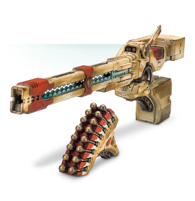 Tau KX139 Ta’unar Supremacy Armour Heavy Rail Cannon Array