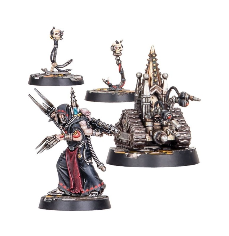 Necromunda Heretek and Servo-skulls