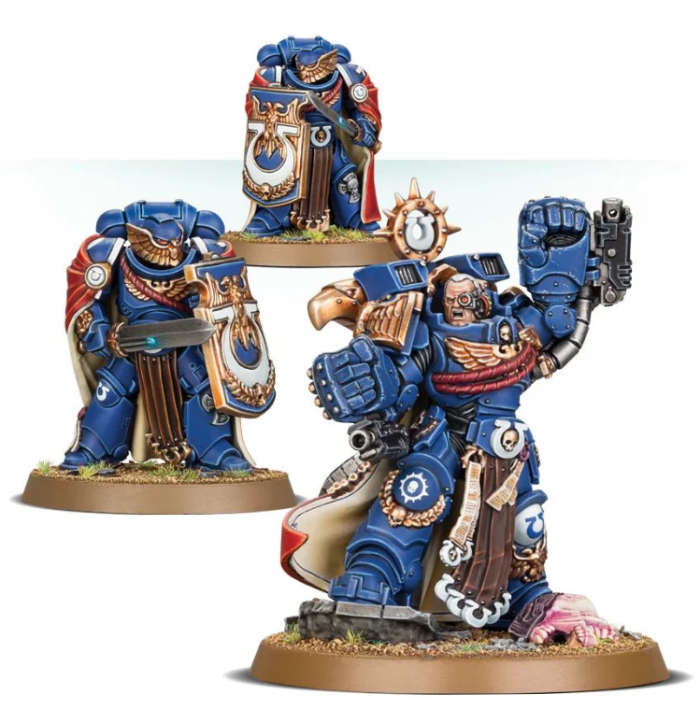 Marneus Calgar with Victrix Honour Guard Ultramarines Chapter Master