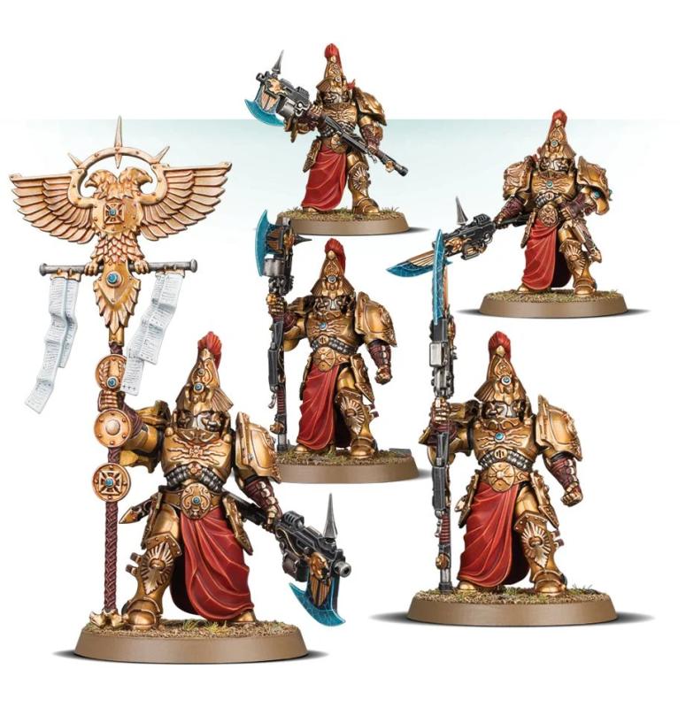 Adeptus Custodes Custodian Wardens Shield-Captain / Custodian Wardens Vexilus Praetor / Custodian Wardens