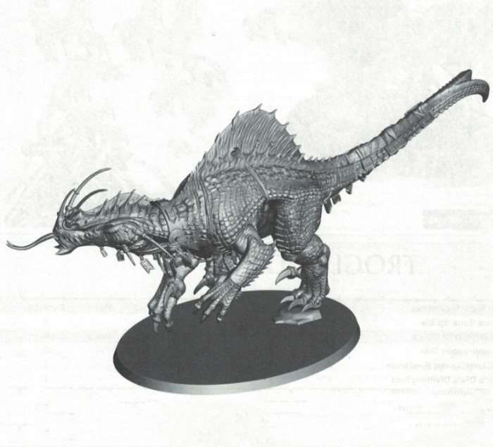 Saurus Oldblood On Carnosaur / Skink Oracle on Troglodon / Saurus Scar-Veteran on Carnosaur